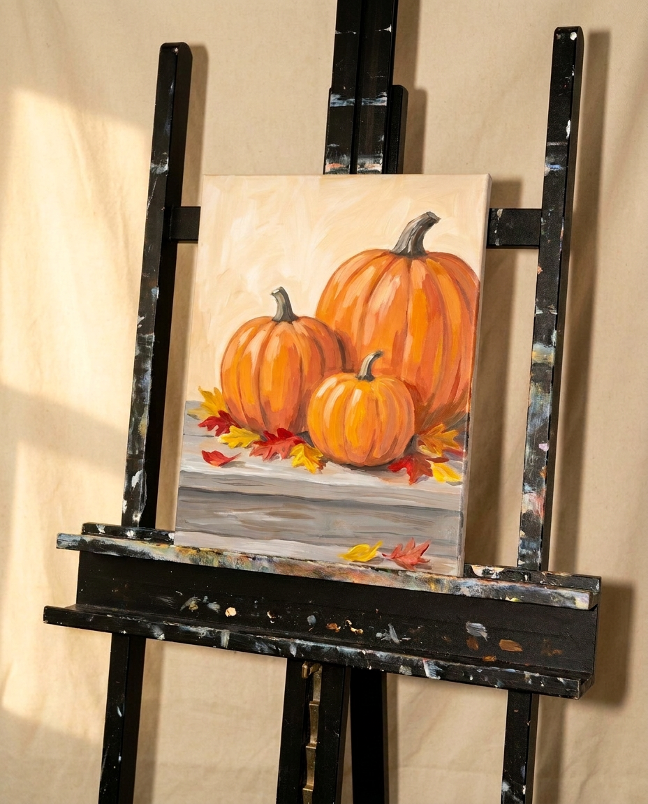 Pumpkin Porch — a Bravaura guided painting design