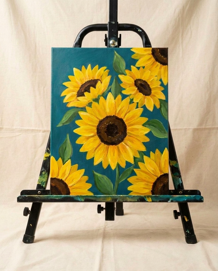 Sunflowers — a Bravaura guided painting design